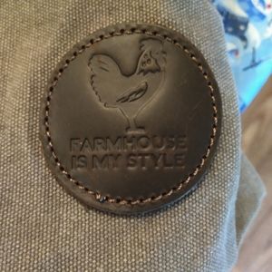 Farm house style canvas bag